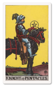 Caballero de Oros tarot card