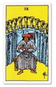 Nueve de Copas tarot card