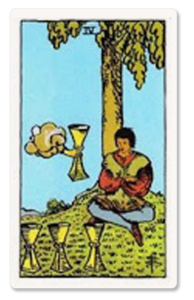 Quatro de Copas tarot card