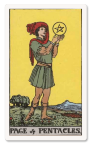 Paje de Oros tarot card